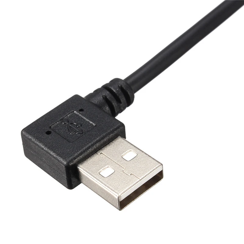 CLAITE 25 см USB 2 0 Male A To Mini B 90 градусов кабель для синхронизации данных и зарядки