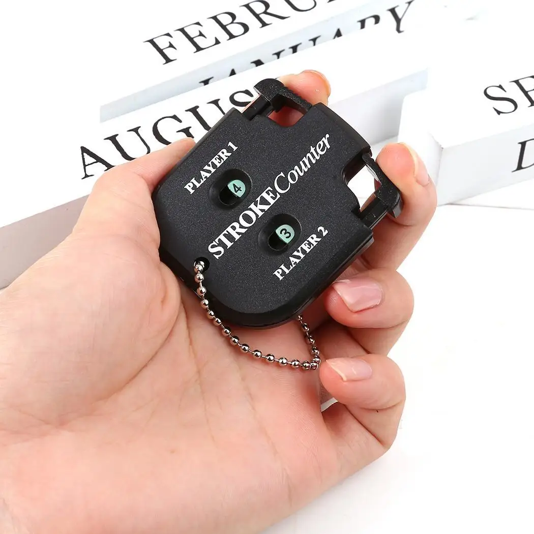 Golf Score Counter Mini Square Two Black Counting Digits 1 Stroke Outdoor Match etc. | Спорт и развлечения