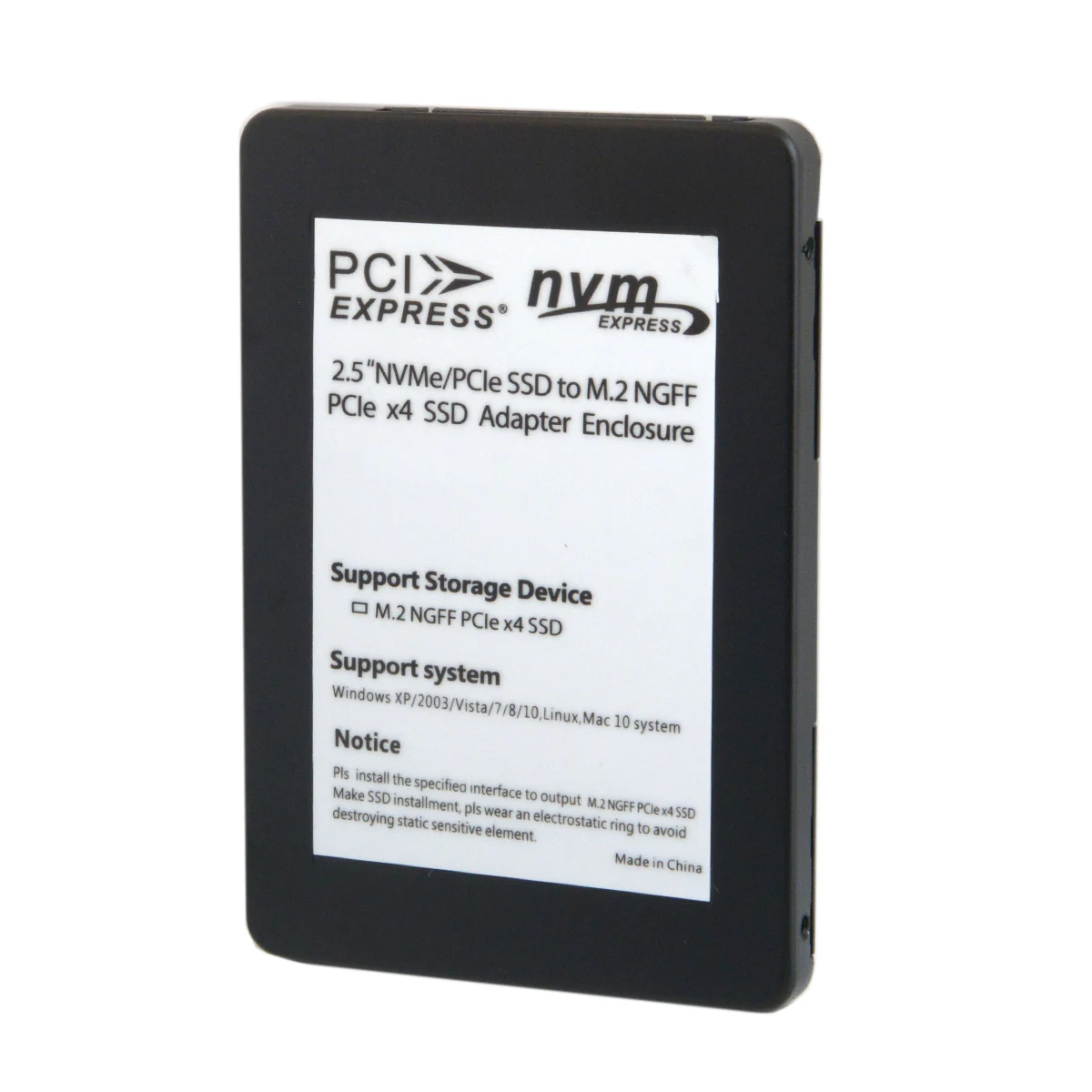 

CYDZ Jimier SFF-8639 NVME U.2 to NGFF M.2 M-key PCIe SSD чехол конвертер для материнской платы заменить Intel SSD 750 p3600