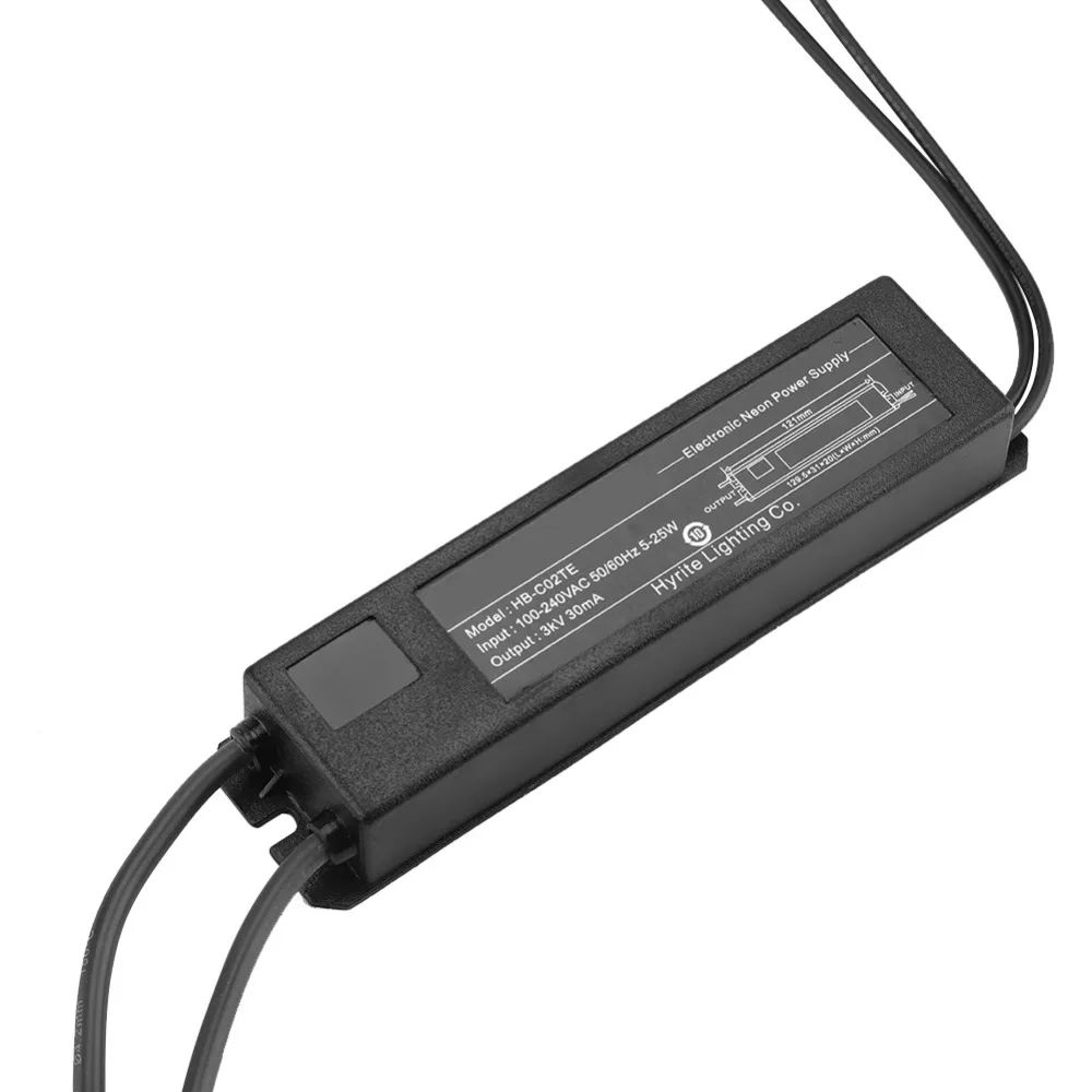 Неоновая световая вывеска электронный трансформатор источник питания 3кВ 30мА 5-25