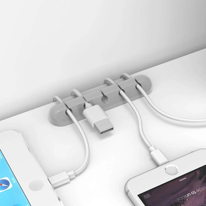 Кабельный органайзер силиконовый usb-кабель намотки гибкий кабель управления