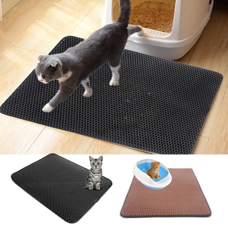 Складной EVA двухслойный коврик для кошек с водостойким нижним слоем прочный