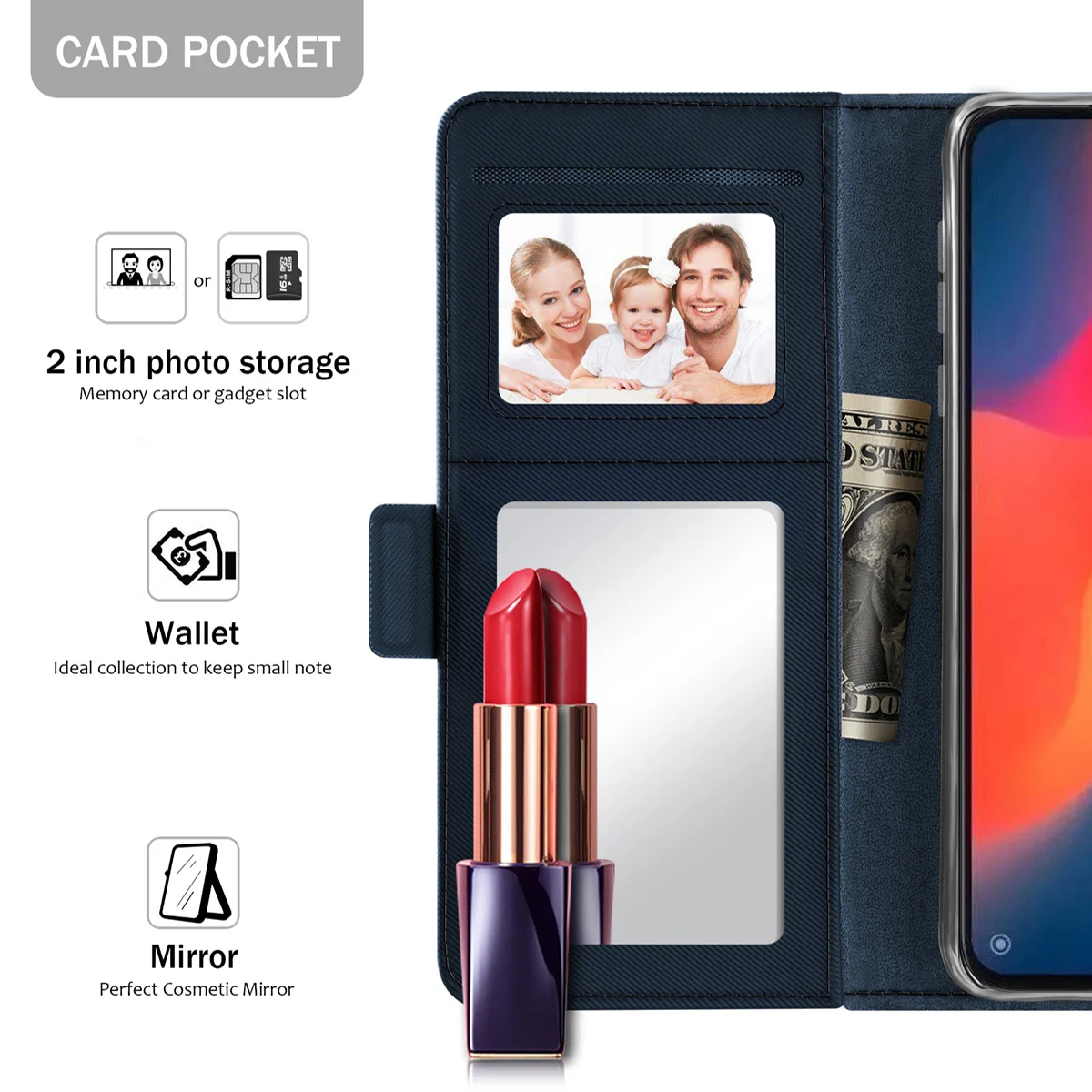 Чехол для Xiaomi Mi 9 Магнитный флип чехол из искусственной кожи с подставкой кошелек