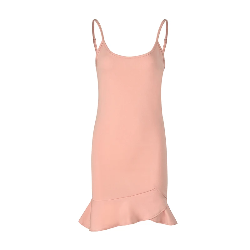 Женское платье на бретельках с высокой талией и принтом Пляжное оборками рыбим