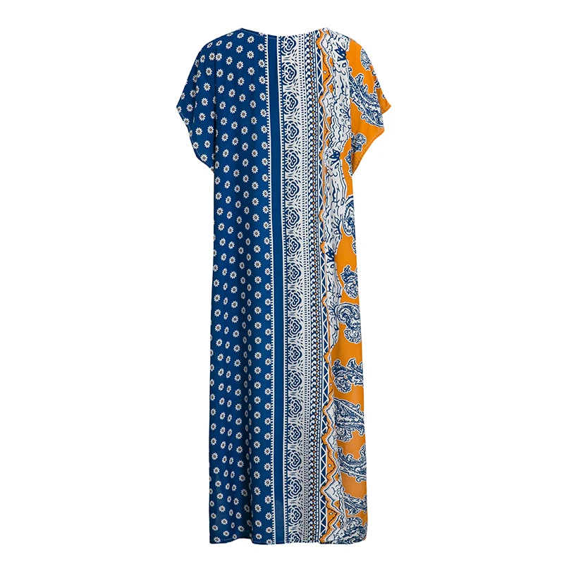 In-X сексуальное пляжное платье с принтом 2019 пляжная одежда накидка Robe de Plage