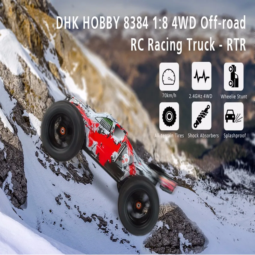 DHK HOBBY 8384 1:8 4WD внедорожник гоночный грузовик RTR 70 км/ч/колесо/высокий крутящий