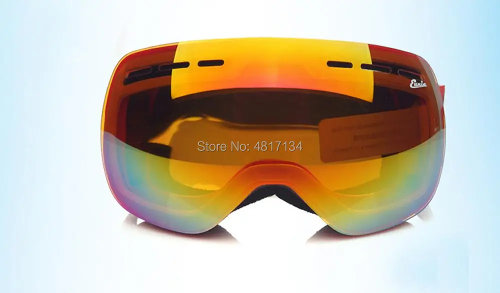 Розовая рамка очки с оранжевыми стеклами Fit Over Glasses УФ детские лыжные для