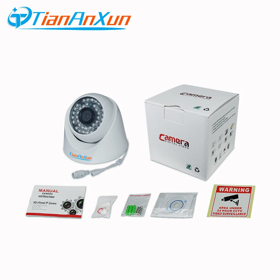 IP камера Tiananxun 1080P HD с широкоугольным объективом домашняя купольная