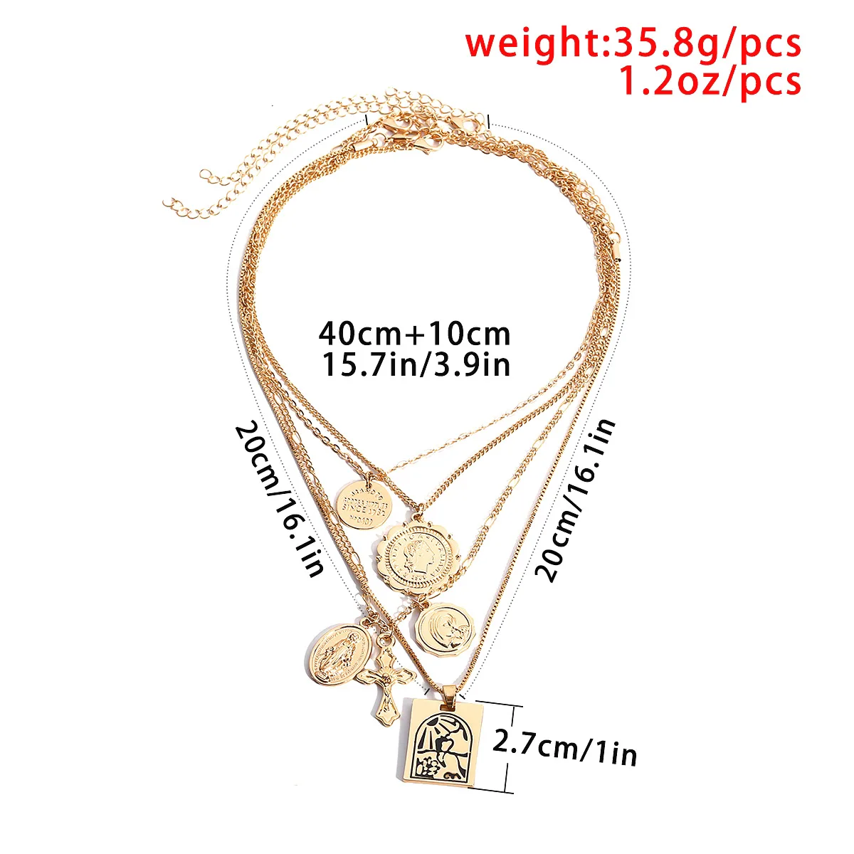 5 шт./компл. богемное модное геометрическое ожерелье с прямоугольной подвеской