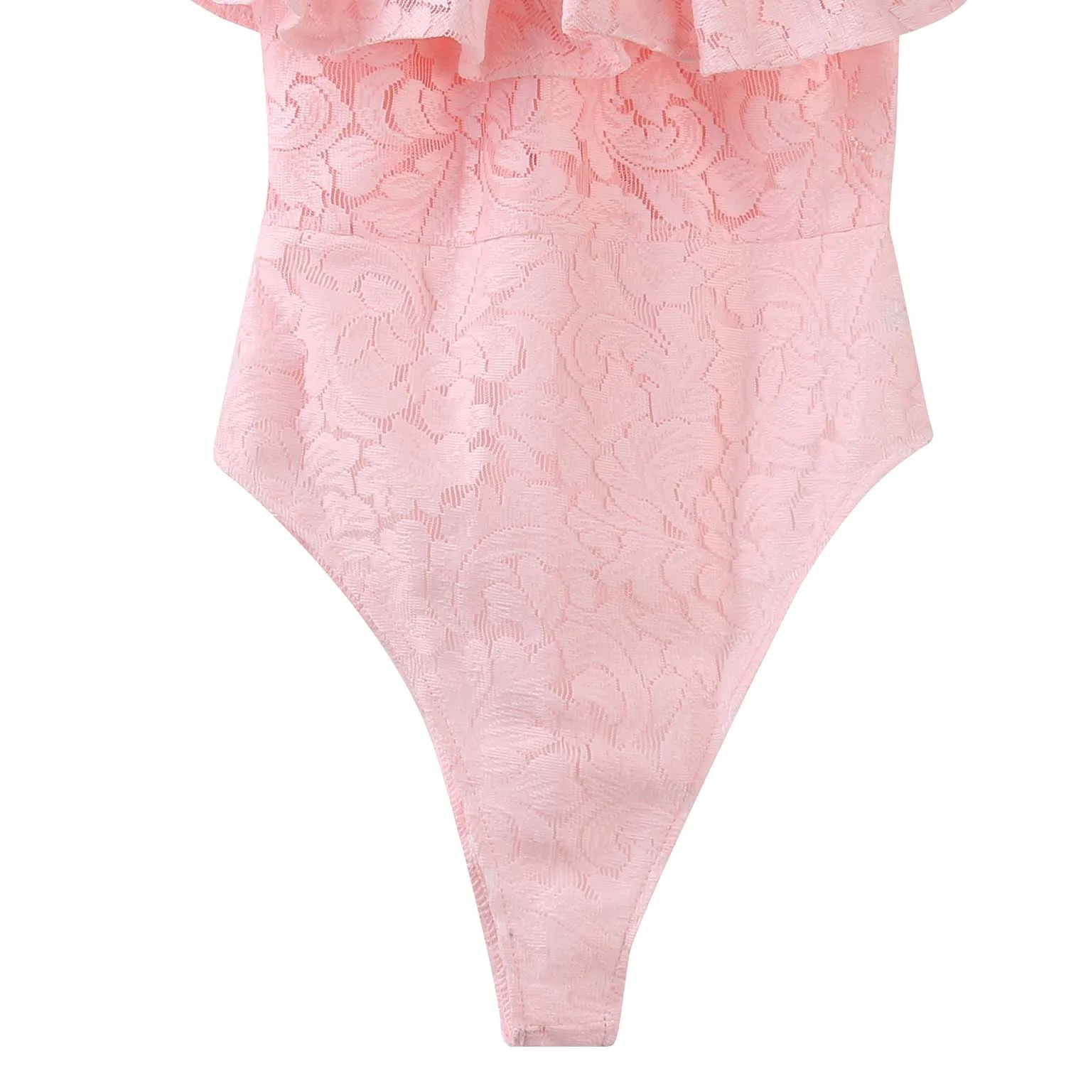 Сексуальный женский боди новинка 2018 цветочный кружевной комбинезон с открытыми