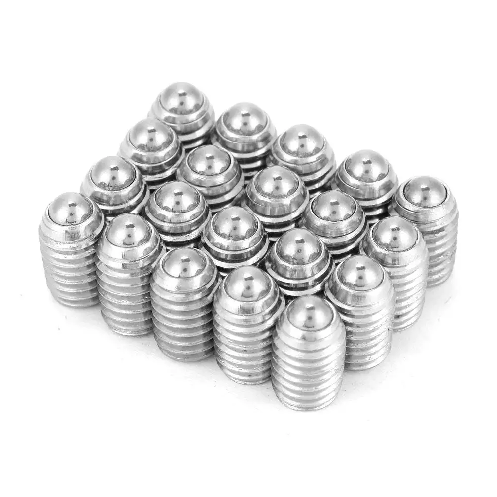 20Pcs M8 Stainless Steel Thread Hex Socket Spring Ball Plunger Screw High Quality | Обустройство дома