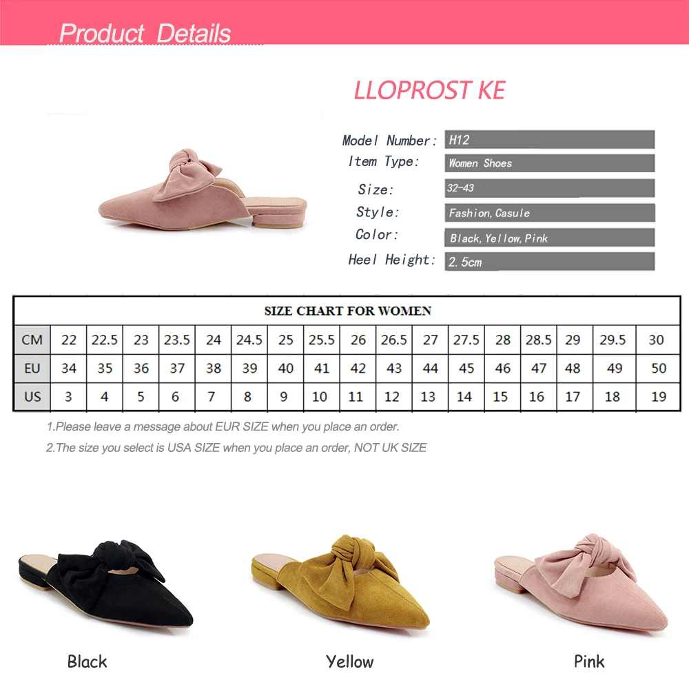 

Lloprost ke elegant summer flock solid pointed toe bowtie slingback slip on low heels runway wedding party woman sandals H12