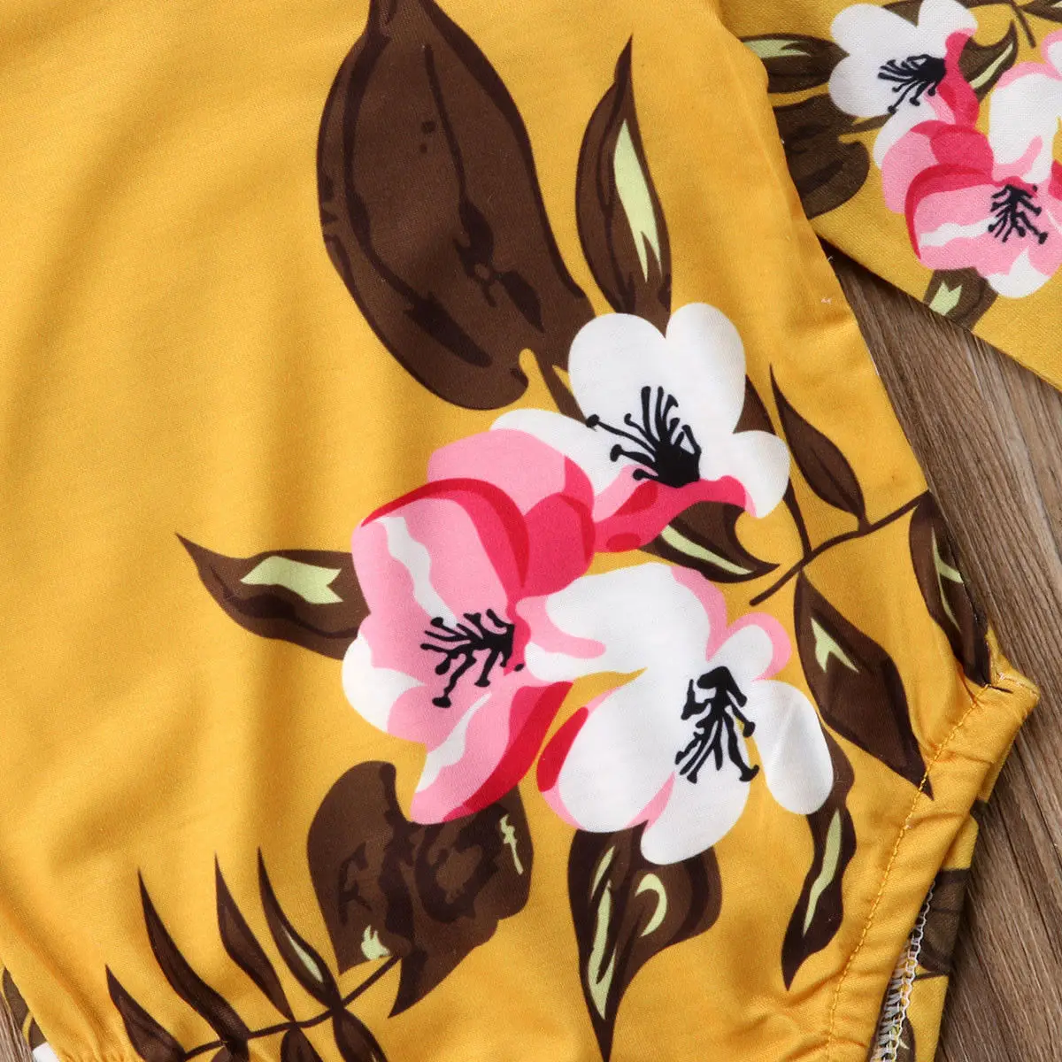 

Pudcoco Girl Clothes Cute 2PCS Newborn Baby Girl Long Sleeve Bodysuit Floral Jumpsuit Clothes Cotton Outfits