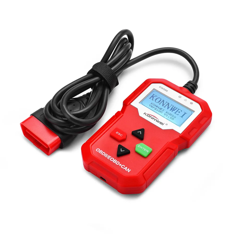Универсальный OBD2 OBD II сканер для двигателя автомобиля считыватель кодов