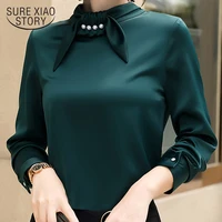 fashion woman blouse 2020 spring women blouse long sleeve chiffon blouses shirt women tops plus size female clothes 1605 50