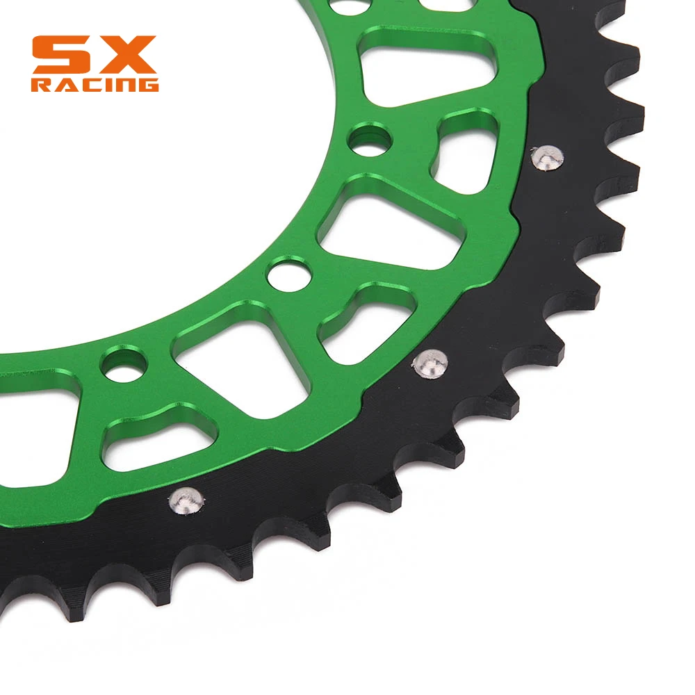 Мотоциклетная Задняя звездочка для KAWASAKI KDX KLX KX 125 200 250 500 650 KDX220R KX250F KX450F 42T 48T 49T 50T
