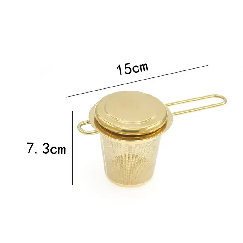 

Really High Quality Stainless Steel Tea Filter Foldable With Lid Tea Strainer Tea Filter Tea Infusers Kitchen Accessories