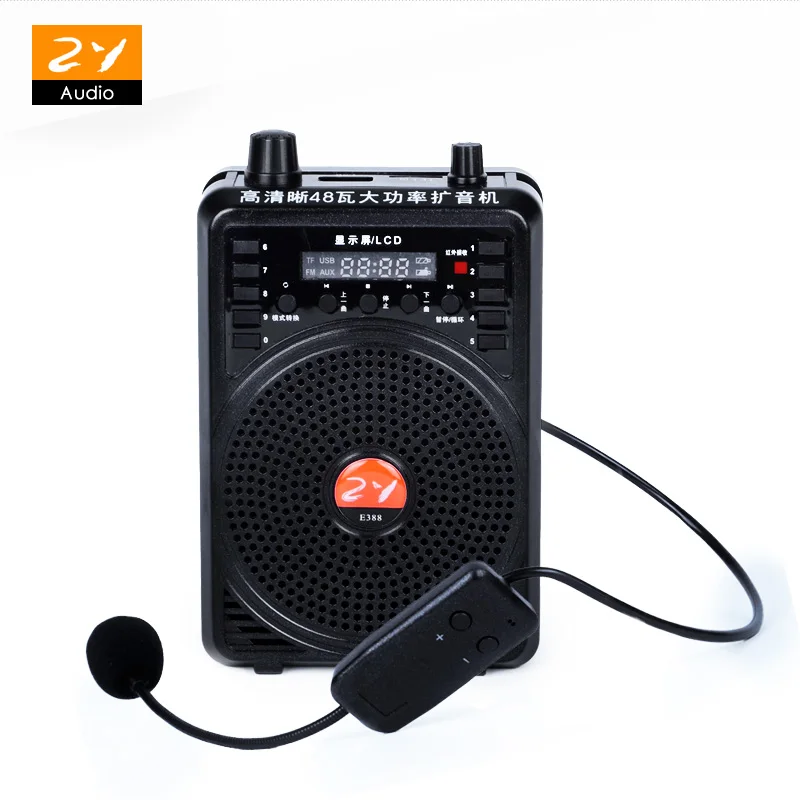 Портативный голос мини усилитель динамиков пояс с FM TF MP3 Powerbank для Гиды среди преподавателей Беспроводной