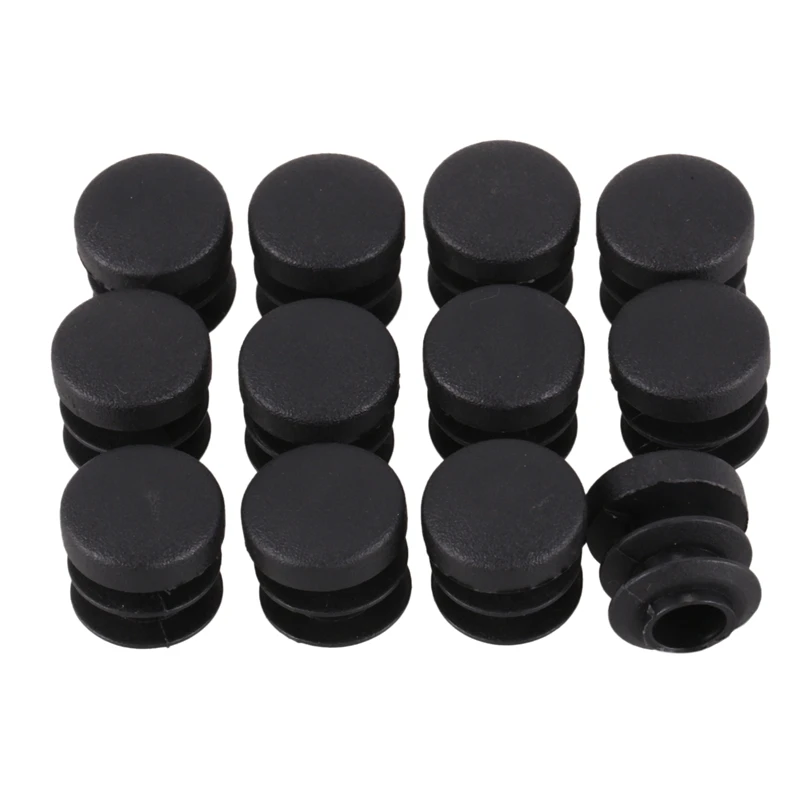 

Chair Table Legs Plug 14mm Diameter Round Plastic Cover Thread Inserted Tube 12 Pcs