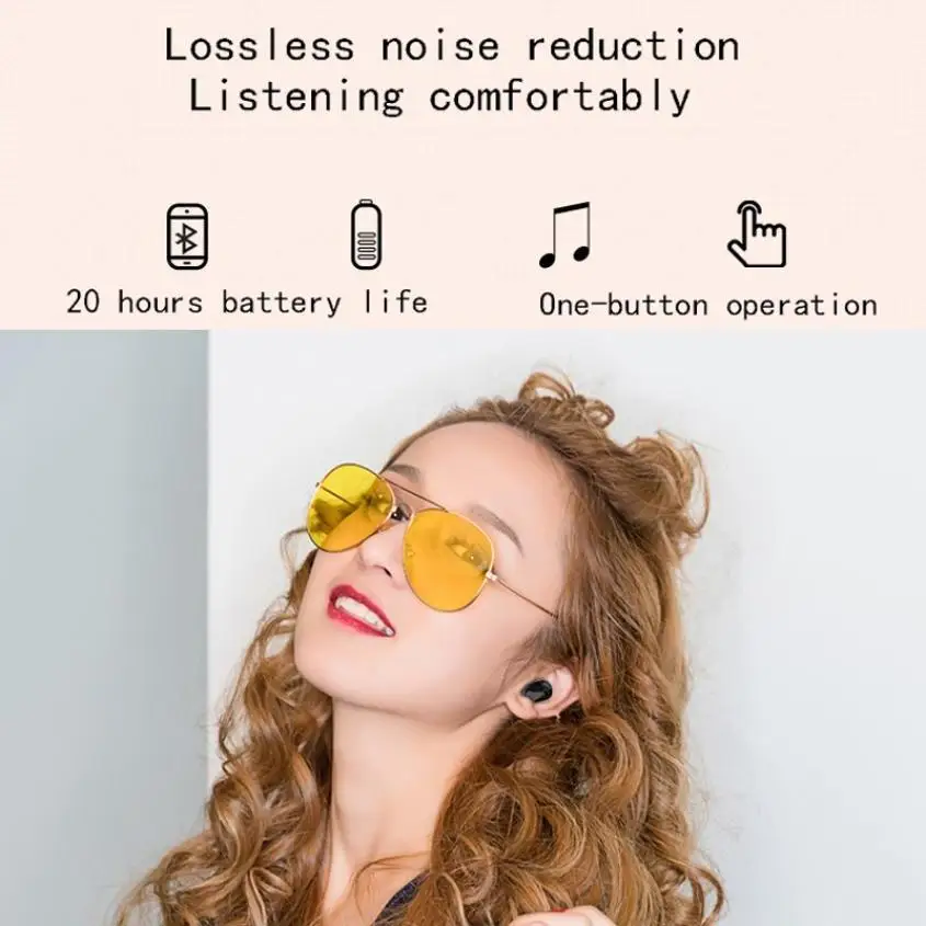 Bluetooth 5 0 наушники TWS беспроводные Handsfree спортивные гарнитура слуховой аппарат с