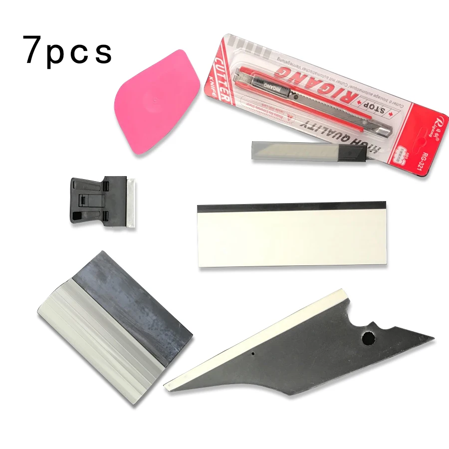 7Pcs Car decals Tinting Cleaning Tool Kits Vinyl Wrapping Tools Universal For all types of window tint film