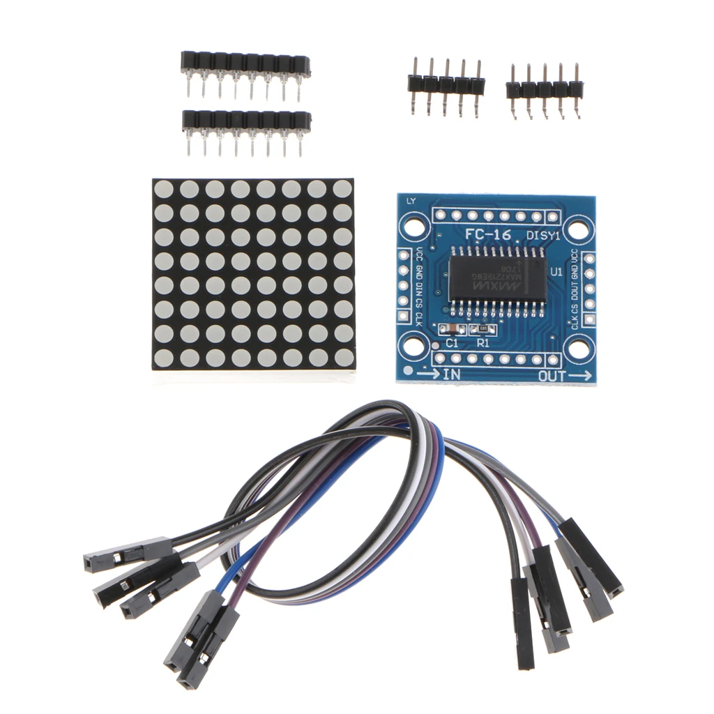 MAX7219 8x8 точечная матрица светодиодный дисплей модуль MCU контроль DIY