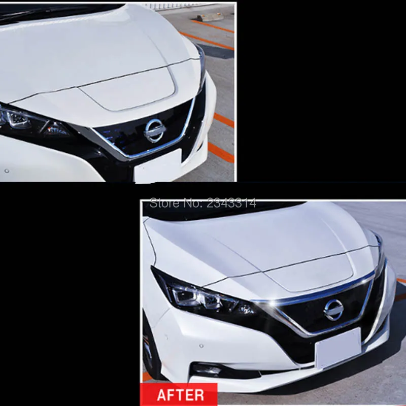 Передняя решетка радиатора двигателя для Nissan Leaf ZE1 2017 2018 2019 ABS хромированные
