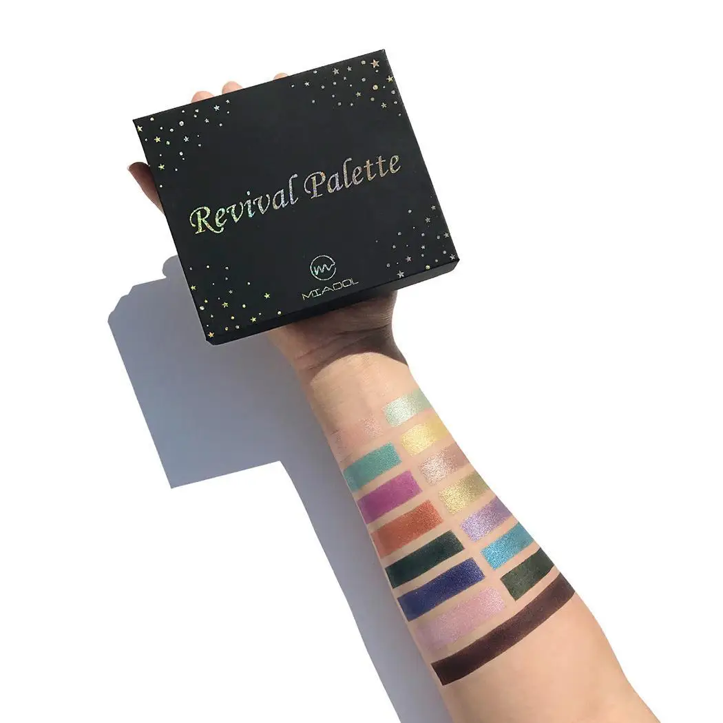 Waterproof Sparkle Glitter Shimmer Glow Pearly 113g Eyeshadow Revival Palette 3 Years 15 Colors 14.4g |