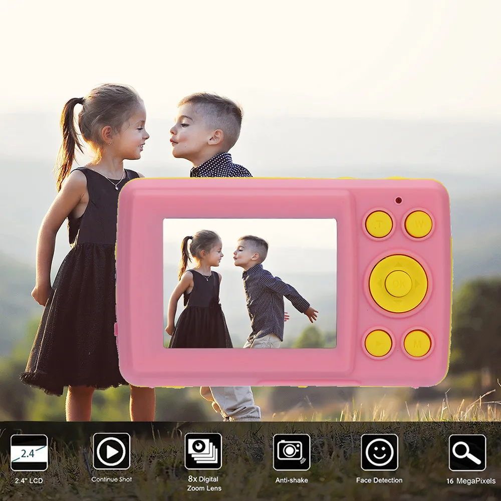 2.4HD экран Цифровая камера 16MP анти-встряхивание лица обнаружения камкордер пустой