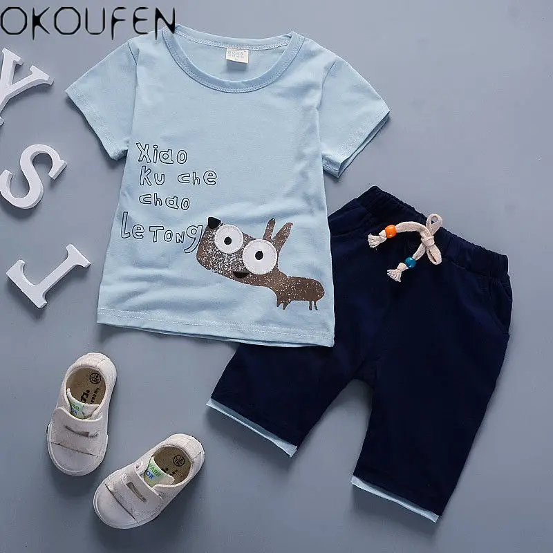 Infant Kids Boys Boy Clothes Clothing Outfits Sets Toddler Suits T-shirt + Pants |