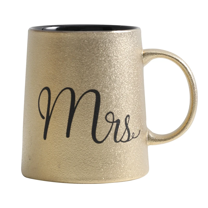 Золотая кофейная кружка Mr and Mrs чайные молочные чашки Креативный Свадебный
