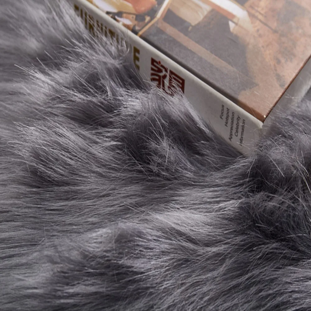 40*40 см мягкий коврик из искусственной овчины для стула спальни искусственная