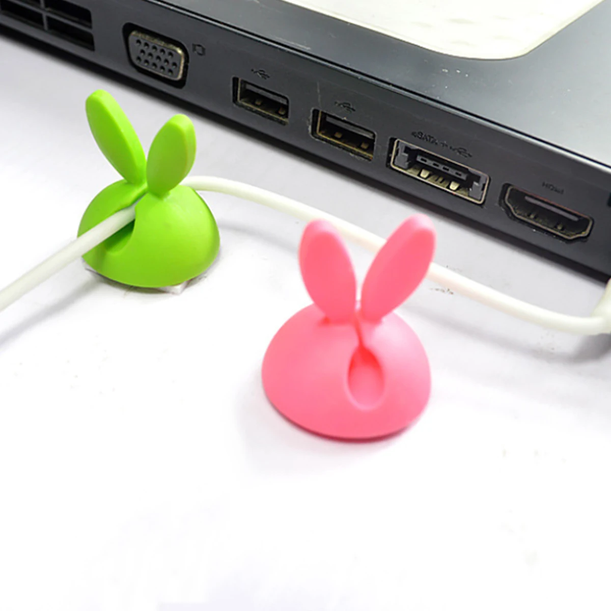 brand Soonhua Cable Winder TPR Rabbit Holder Winders Management Wire Organizer Desktop Cord Fixer Retention Clip | Электроника