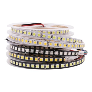 24 В 5050 Светодиодная лента 5 М 600 светодиодов теплый белыйхолодный белыйRGB Гибкие кухонные веревки белыечерные доски