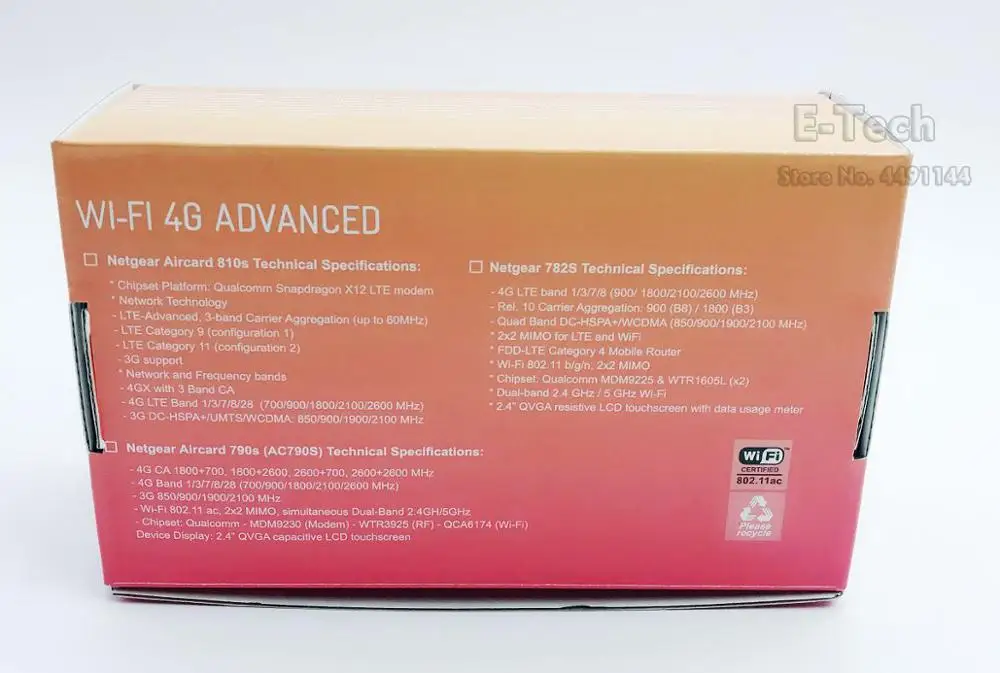 Разблокированный Netgear Aircard 790s (AC790S) 300 Мбит/с Cat 6 4G Мобильный Hotspot Wifi роутер