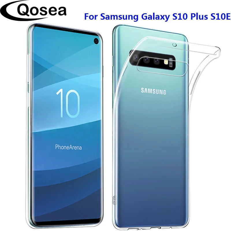 10 шт прозрачный чехол для телефона Samsung Galaxy S10 S10E силиконовый мягкий ультра тонкий