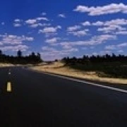 Шоссе проходя через пейзаж Нью-Мексико США плакат печать (36x12) | Дом и сад