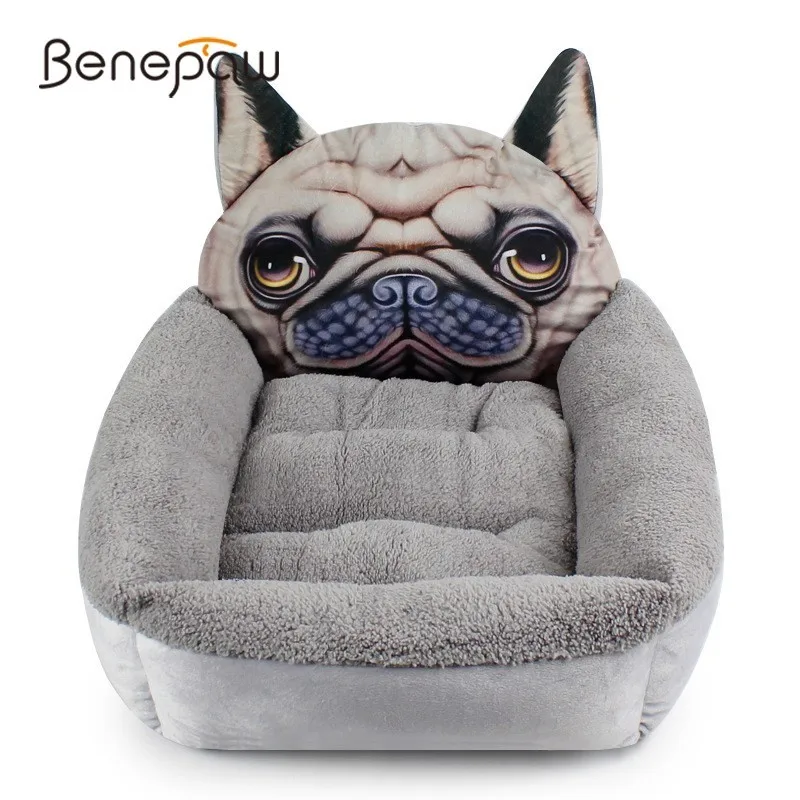 Price Benepaw 3d shar pei sofá cama cão venda quente lavável pelúcia dormir casa do cão aconchegante macio pet filhote de cachorro cama almofada suprimentos