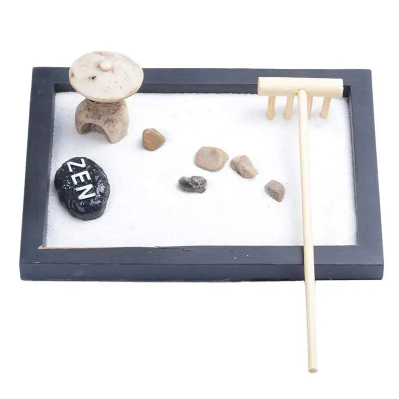 Японский Настольный сад Karesansui Mini Zen с погремушками и песчаной отделкой для дома