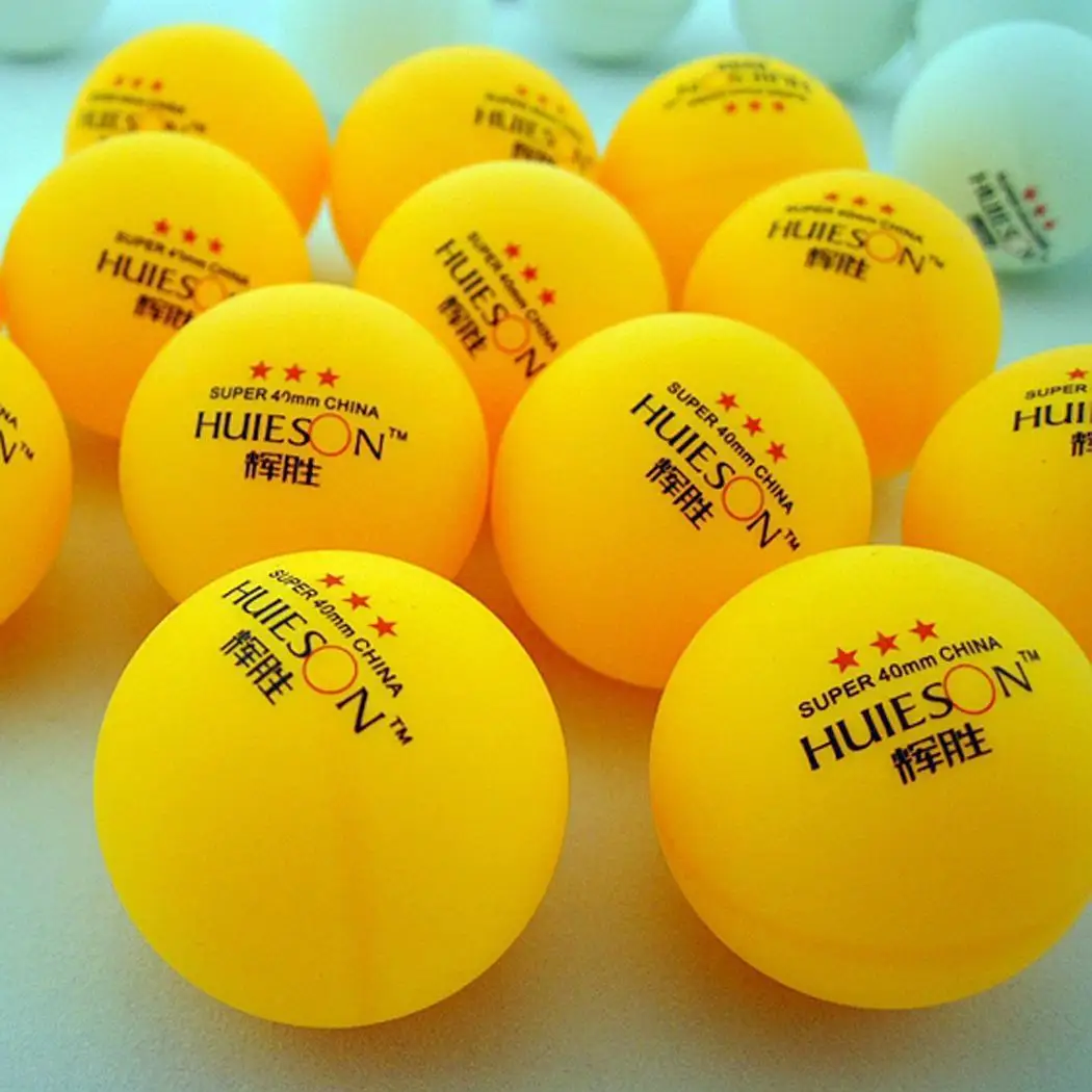20Pcs Professional Competition Training Plastic 3 Star White Yellow Table Tennis Balls 40mm/1.6inch | Спорт и развлечения