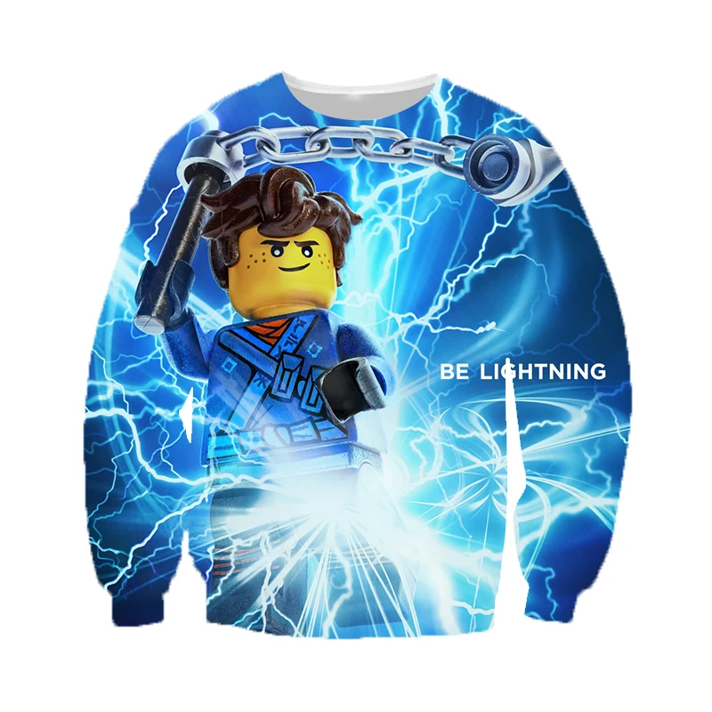 2018 осень и лето Lego phantom Ninja фильм 3D Футболка с принтом/Толстовка/Милая футболка