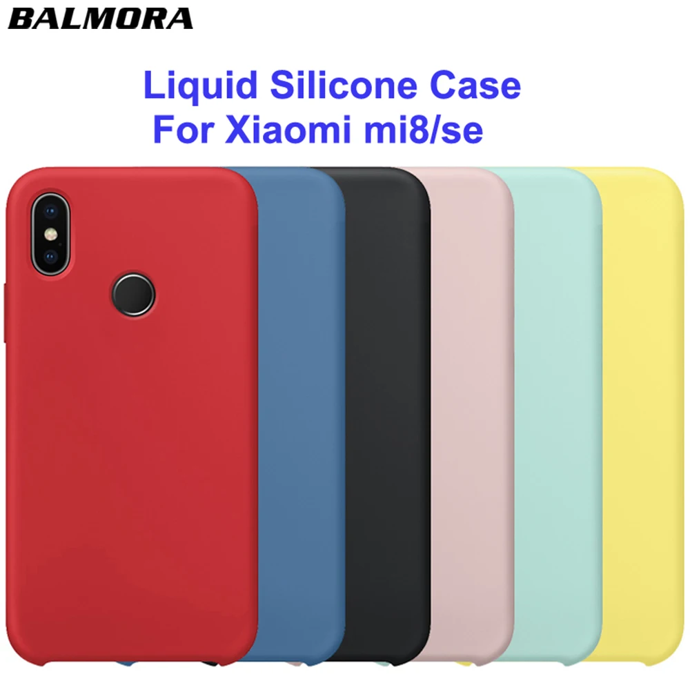 Жидкий силиконовый чехол BALMORA для Xiao mi 9 8 8se 8explore ore 6x A2 Оригинальная защитная