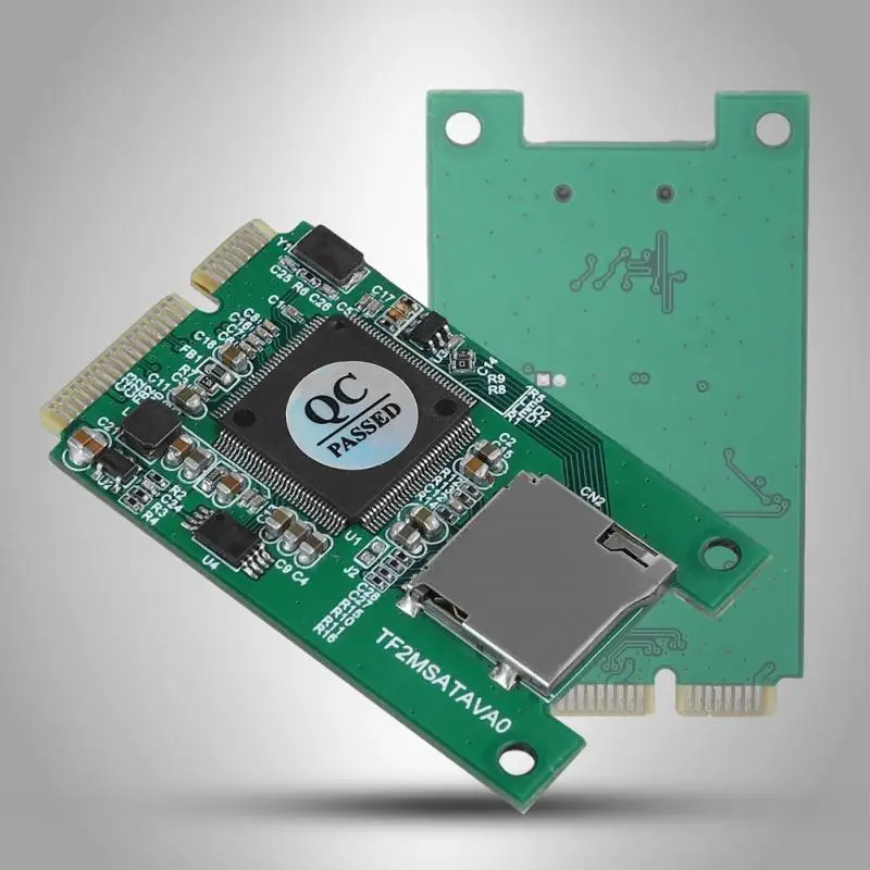 Адаптер Micro SD TF карты к Мини PCI E mSATA SSD адаптер конвертер для ПК компьютера ноутбука