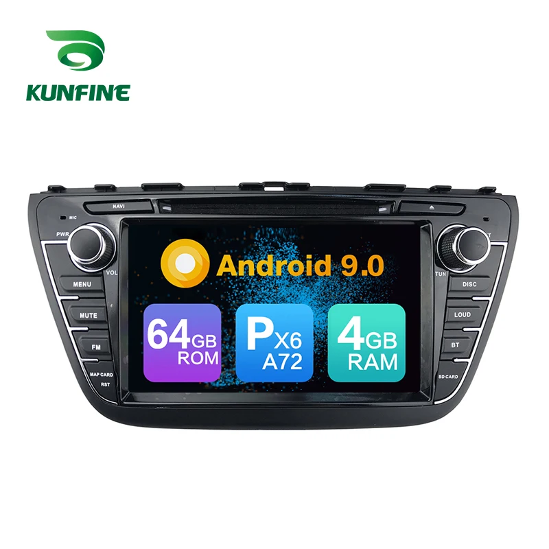 

Android 9,0 Core PX6 A72 Ram 4G Rom 64G Автомобильный DVD GPS мультимедийный плеер автомобиля стерео для SUZUKI S-CROSS 2013 2014 2015 радио