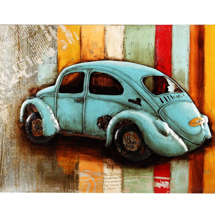 VINTAGE BEETLE WALL DCOR | Дом и сад
