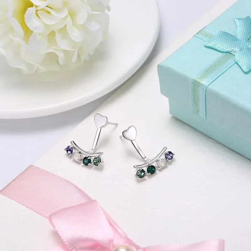 Женские серьги капли Malanda из стерлингового серебра 925 пробы с кристаллами Swarovski