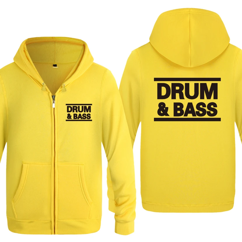 DRUM N BASS DNB RUN DMC толстовки для любителей музыки мужские 2018 флисовые на молнии с