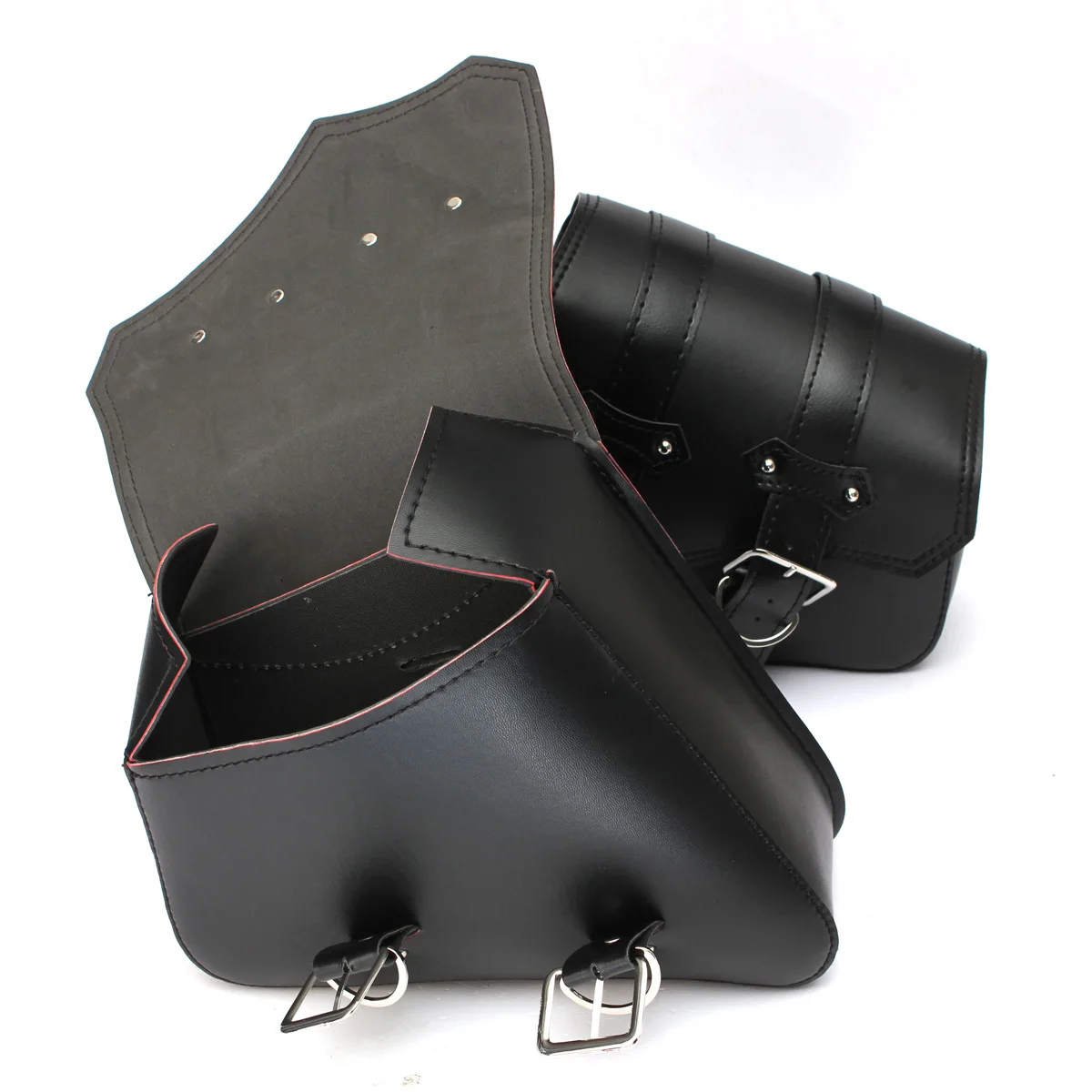 Пара черных мотоциклетных сумок сиденья под сиденьем боковые инструменты