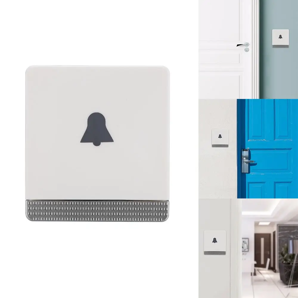 Wireless Waterproof Doorbell 1 Button 2 Receiver 100M Remote Control Smart Cordless Home door bell 38 chime EU US UK Plug | Обустройство