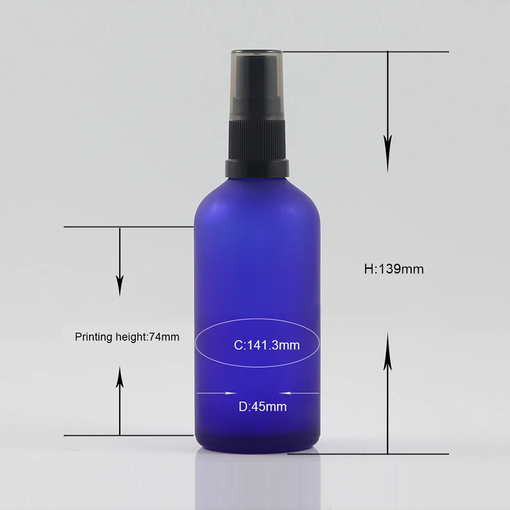 Perfume Atomizer Spray Bottle Cosmetic Liquid With Clear Black Lid 100ml Makeup Empty Pot | Красота и здоровье